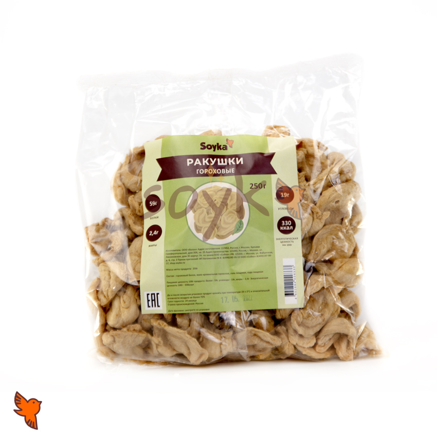 Ракушки гороховые «Сойка», 250г [Россия]